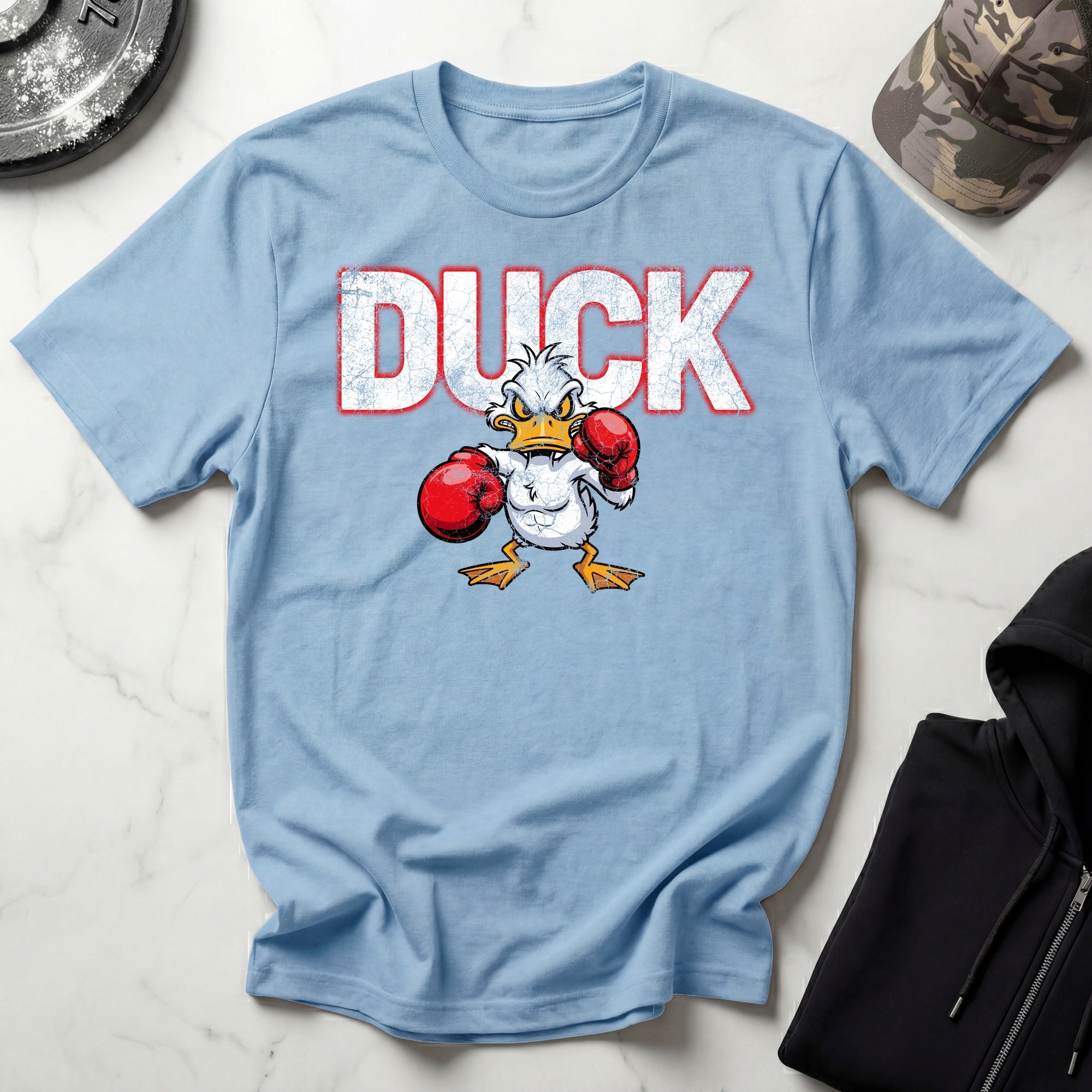 DUCK Boxer Graphic Vintage Gym T-Shirt