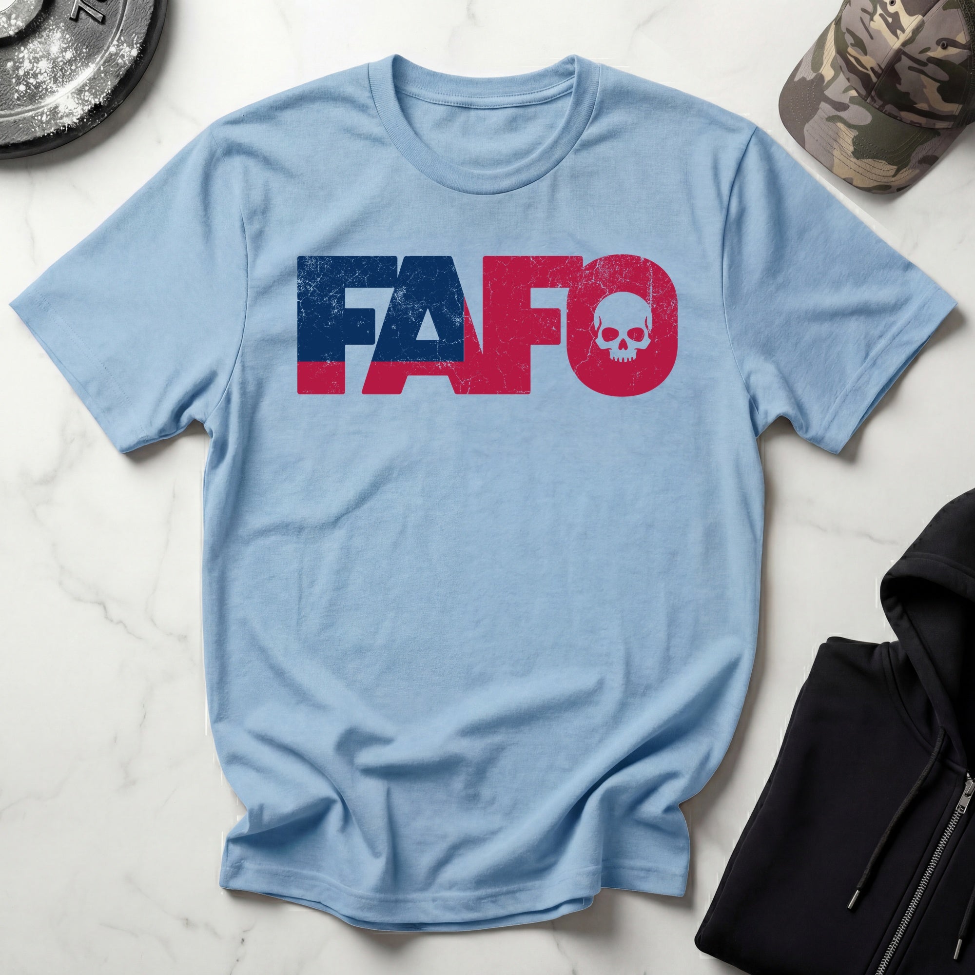 FAFO Skull Vintage Grunge Gym T-Shirt