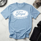 Forged In The USA Logo Vintage Graphic Gym T-Shirt