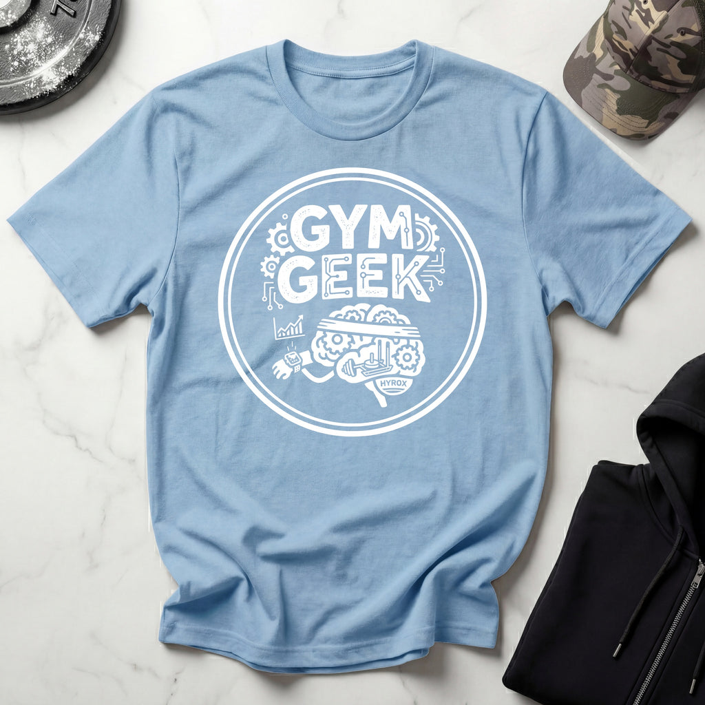 Gym Geek Badge Vintage Gym T-Shirt