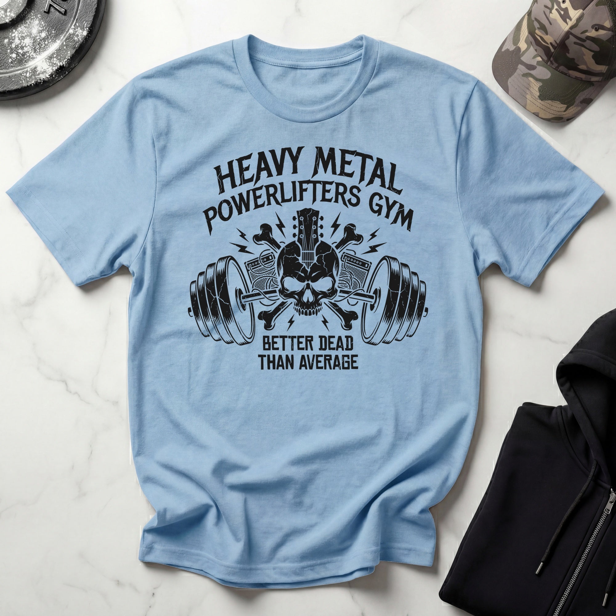 Heavy Metal Powerlifters Club Vintage Gym Tee