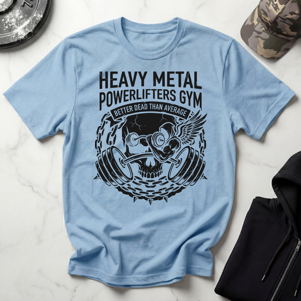 Heavy Metal Powerlifters Club Dark Vintage Gym Tee