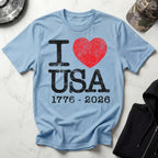 I Heart USA Anniversary Vintage Gym T-Shirt