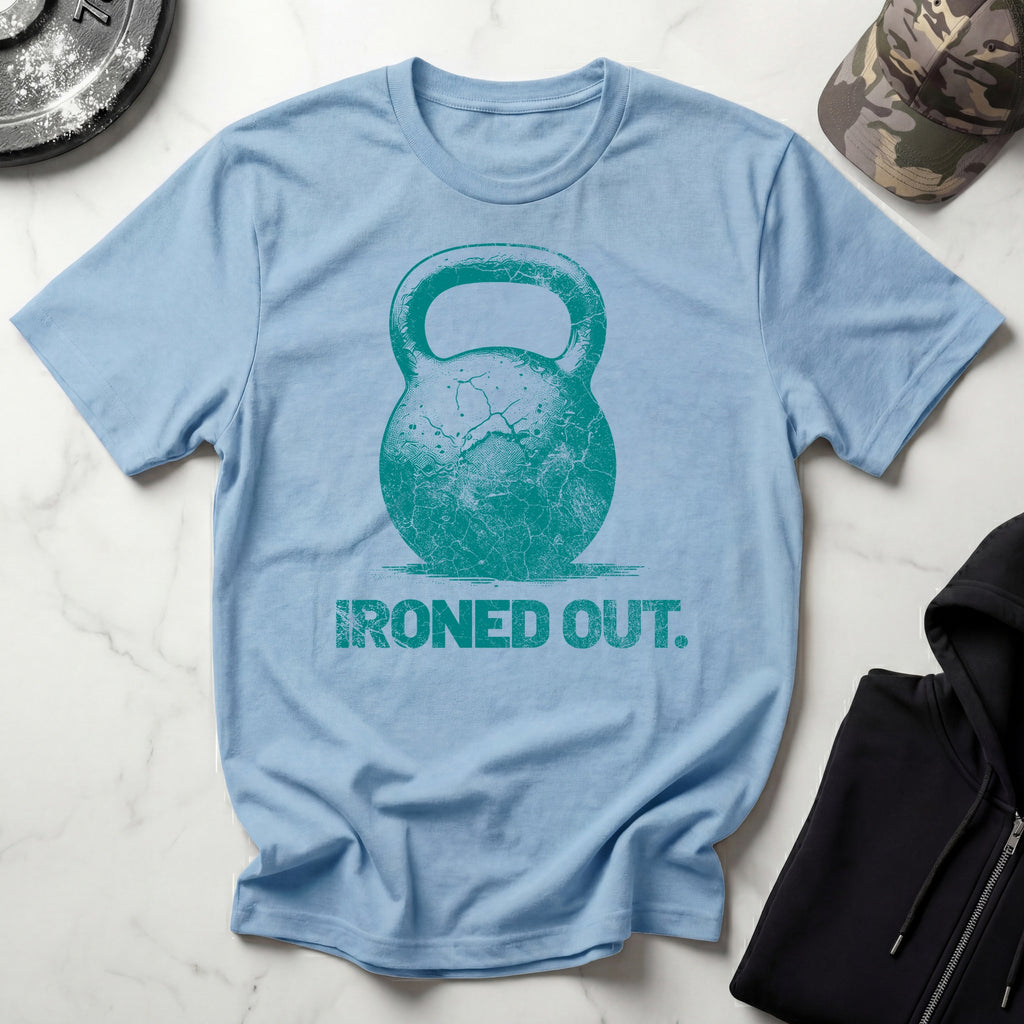 Ironed Out Kettlebell Vintage Gym T-Shirt