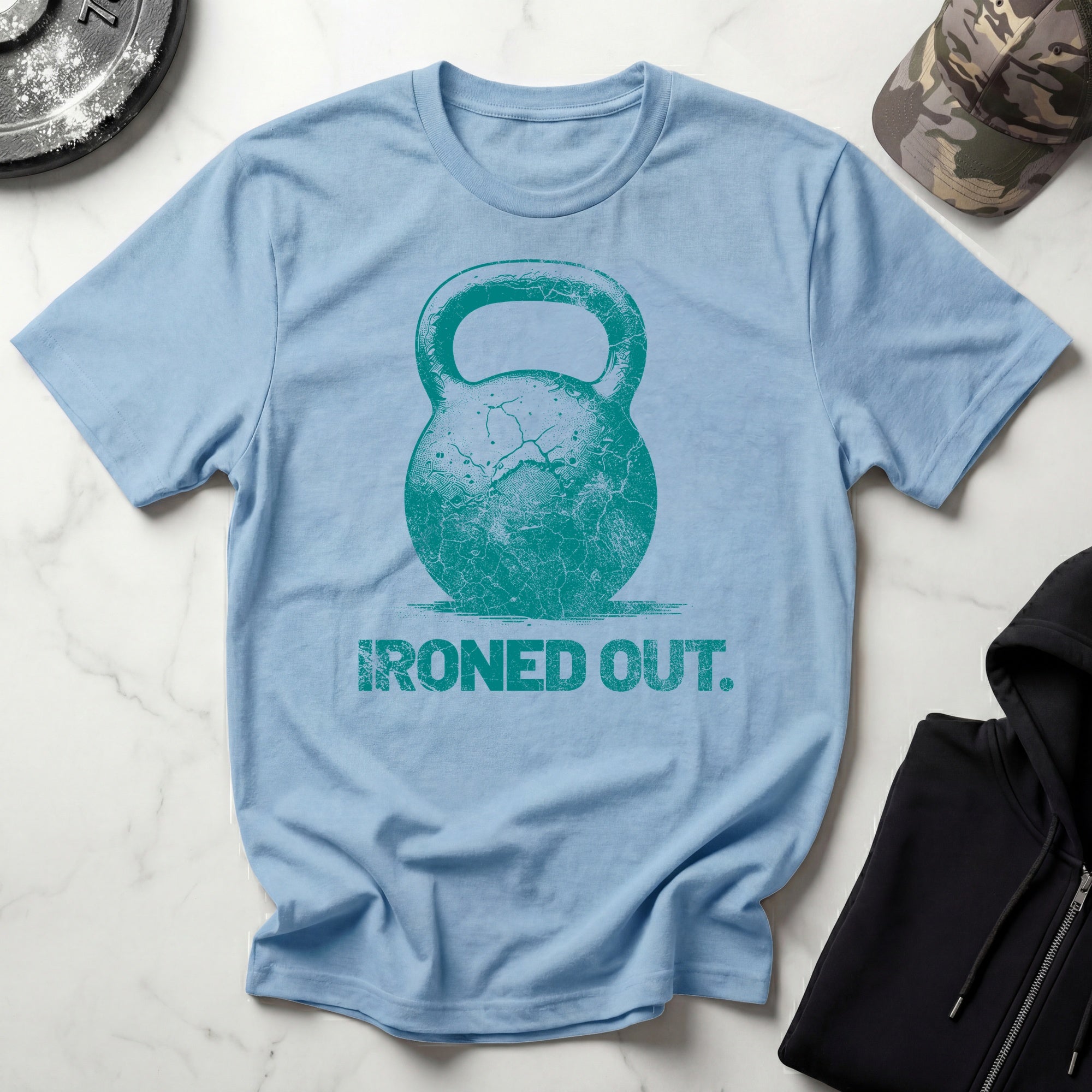 Ironed Out Kettlebell Vintage Gym T-Shirt