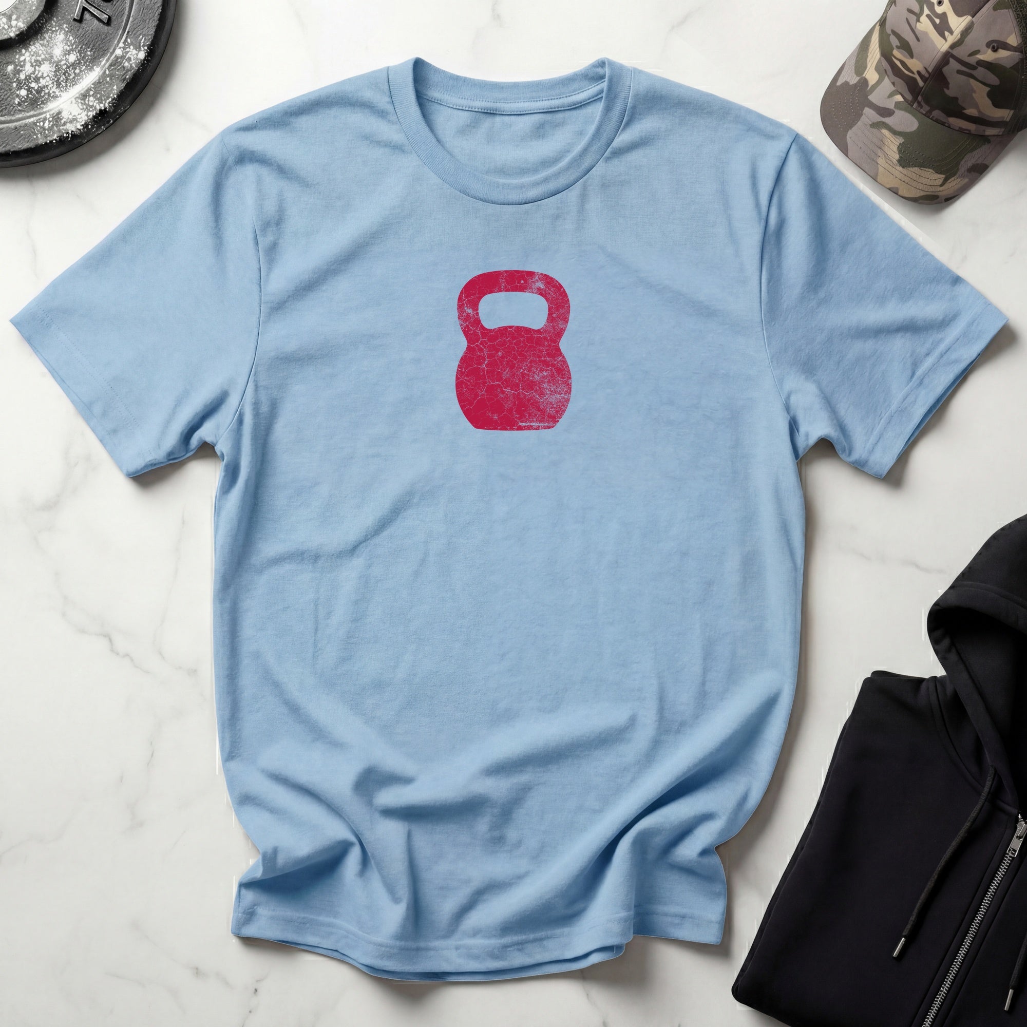 Kettlebell Graphic Vintage Gym T-Shirt