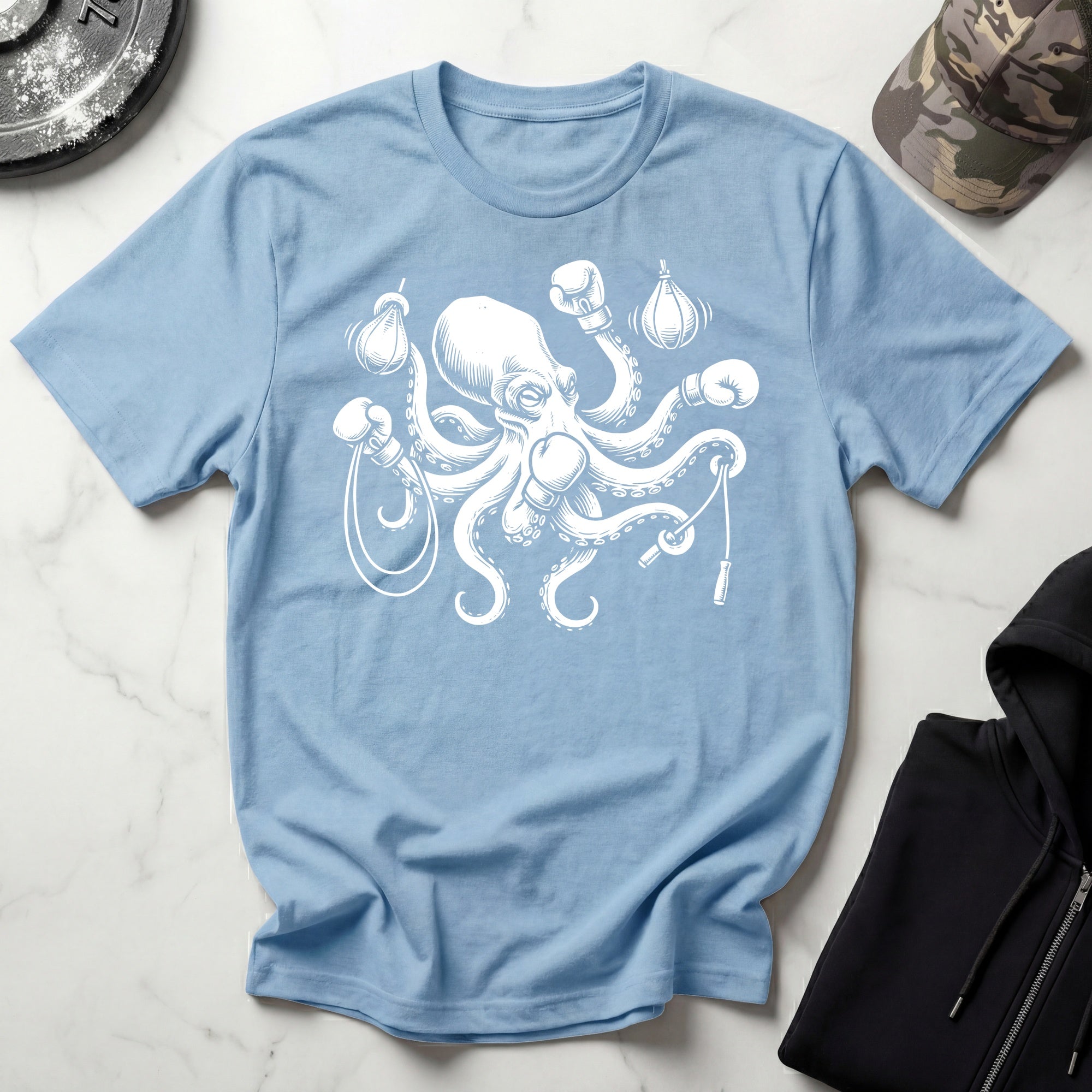 Kraken Boxer Vintage Graphic Gym T-Shirt