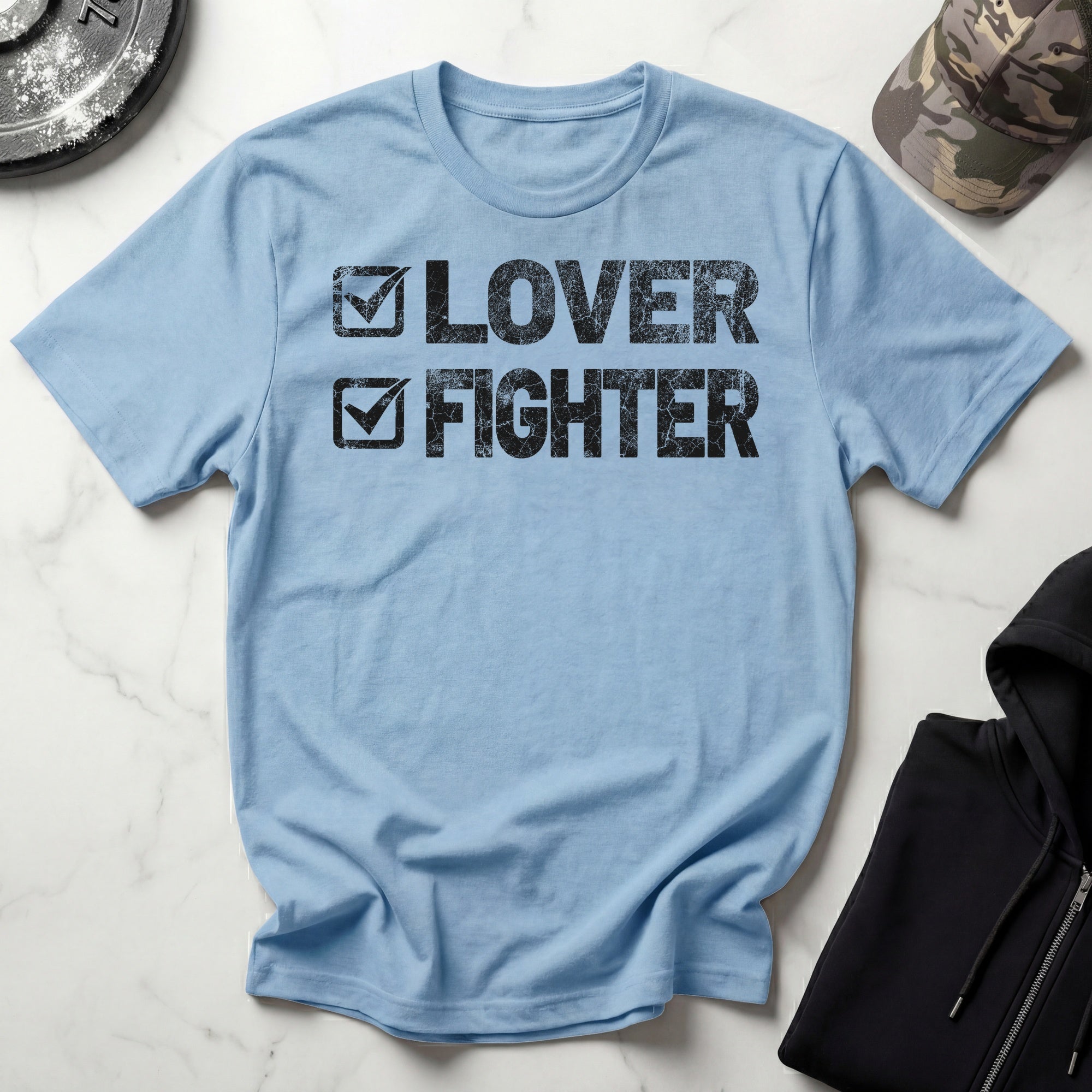Lover Fighter Retro Gym T-Shirt