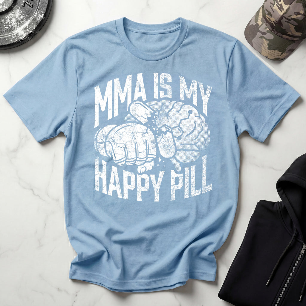 MMA Is My Happy Pill Vintage Gym T-Shirt