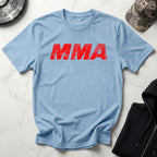 MMA Red Typographic Retro Gym T-Shirt