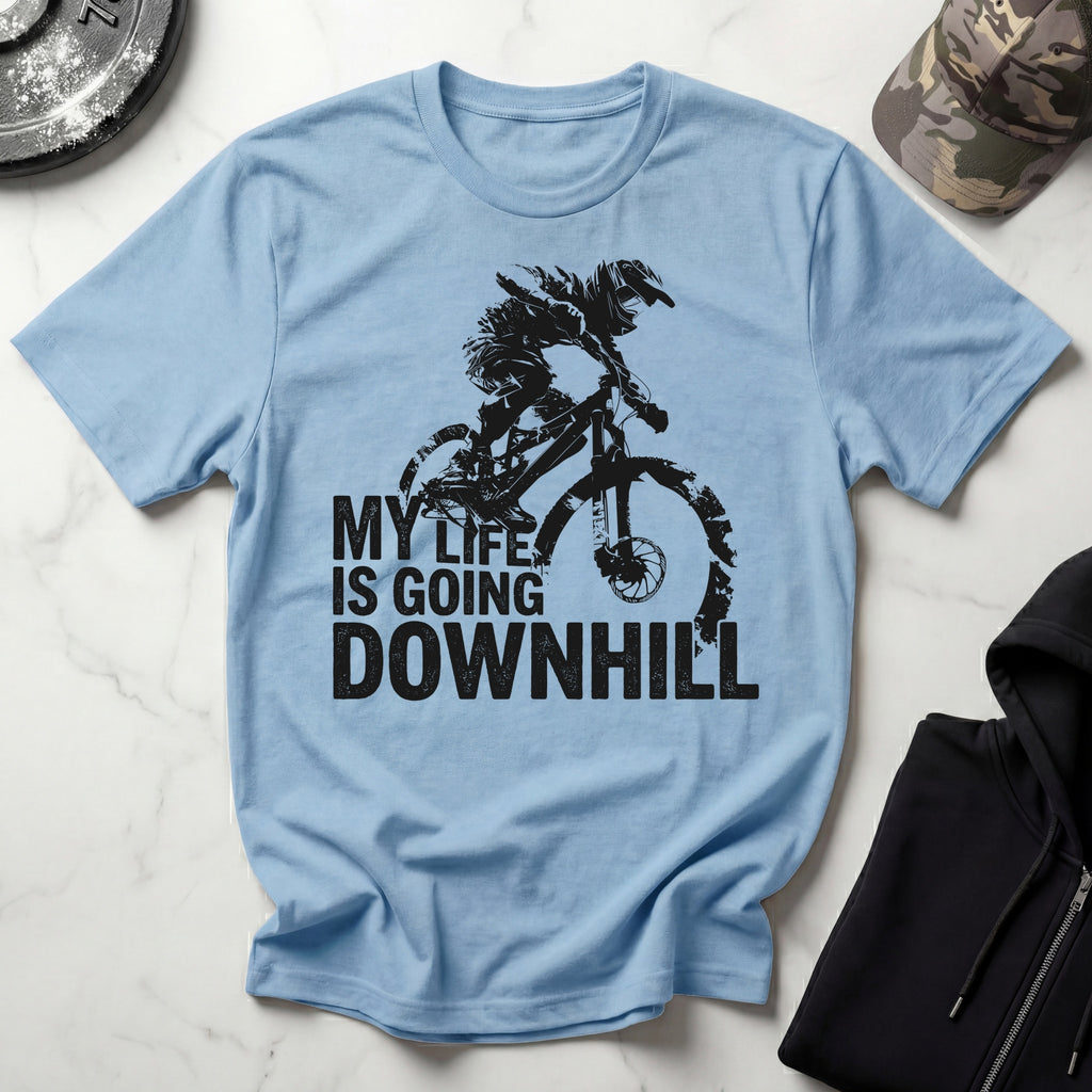 MTB Downhill Vintage Graphic Gym T-Shirt