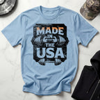 USA Made Barbell Gym T-Shirt