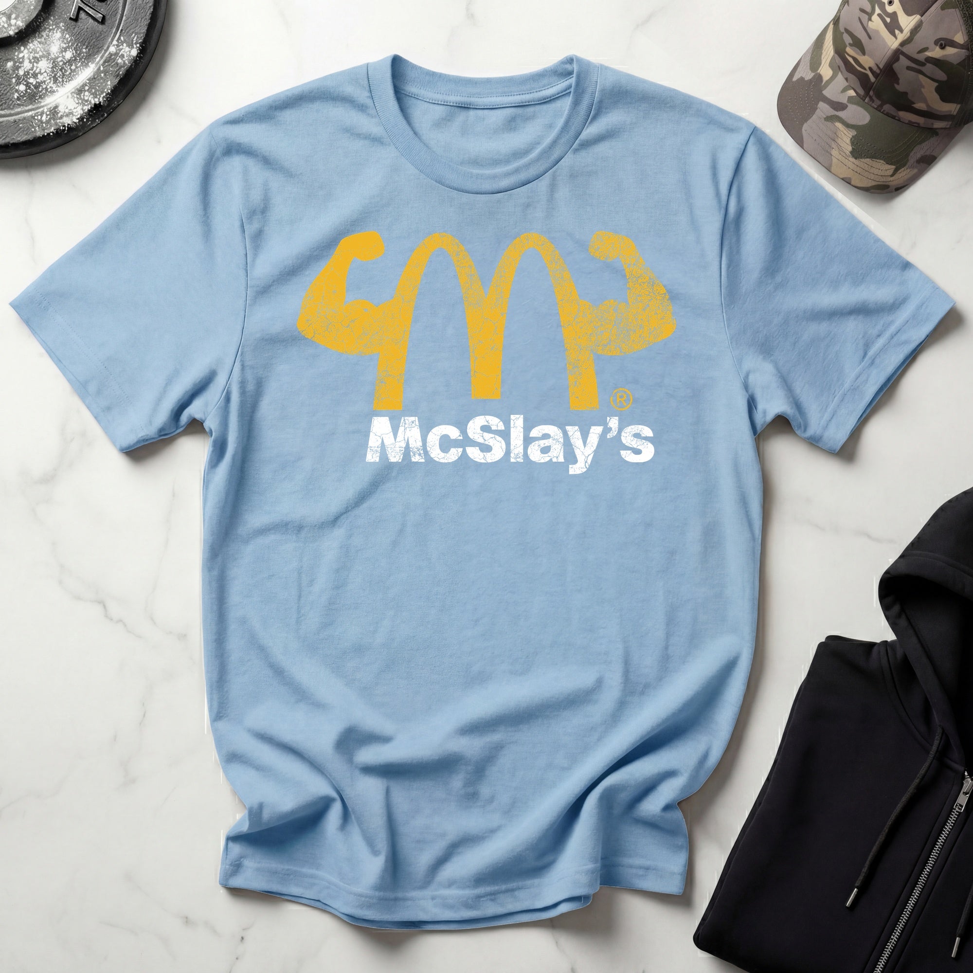 McSlays Arches Graphic Vintage Gym T-Shirt