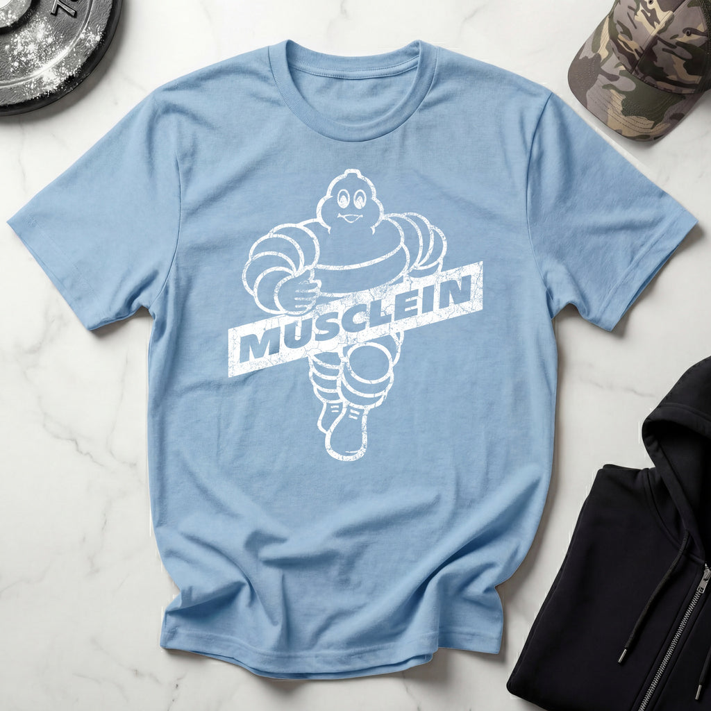 Musclein Man Graphic Vintage Gym T-Shirt