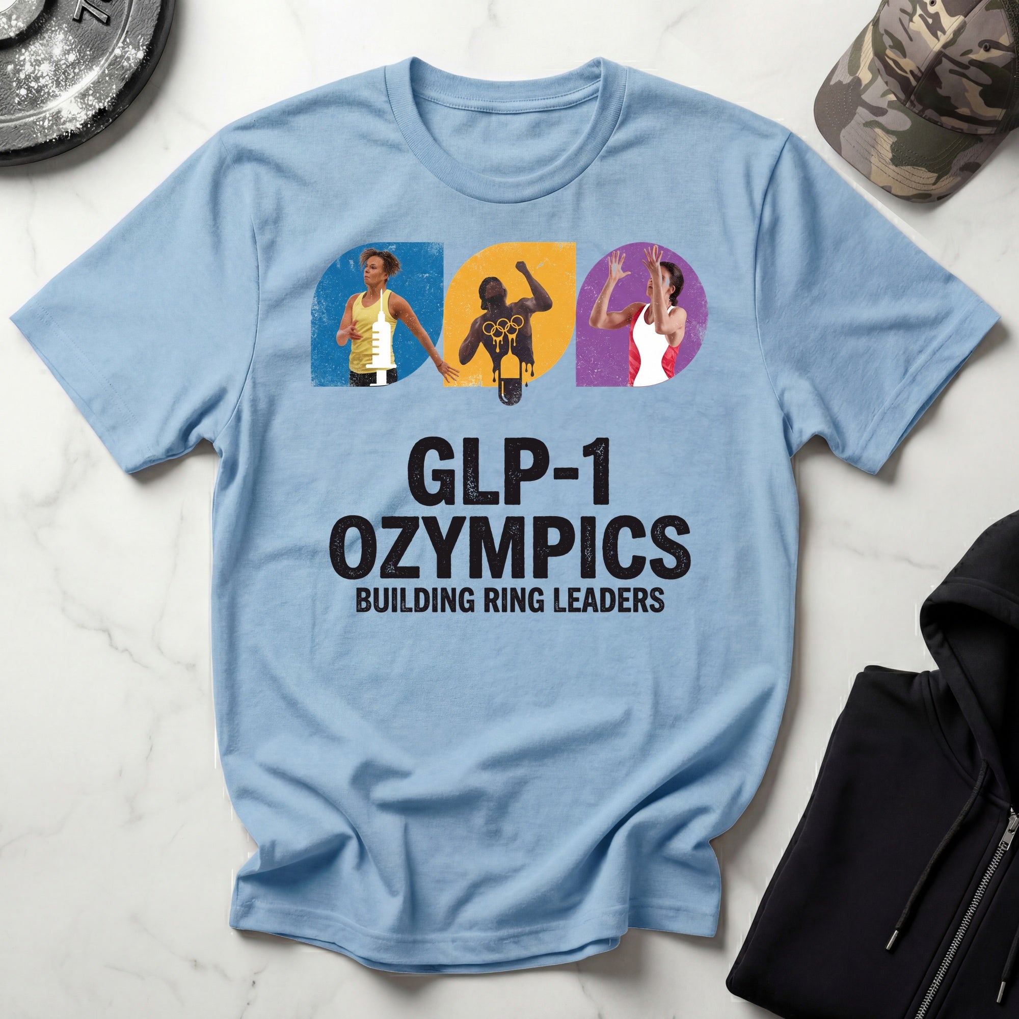 GLP-1 Ozympics Graphic Gym T-Shirt