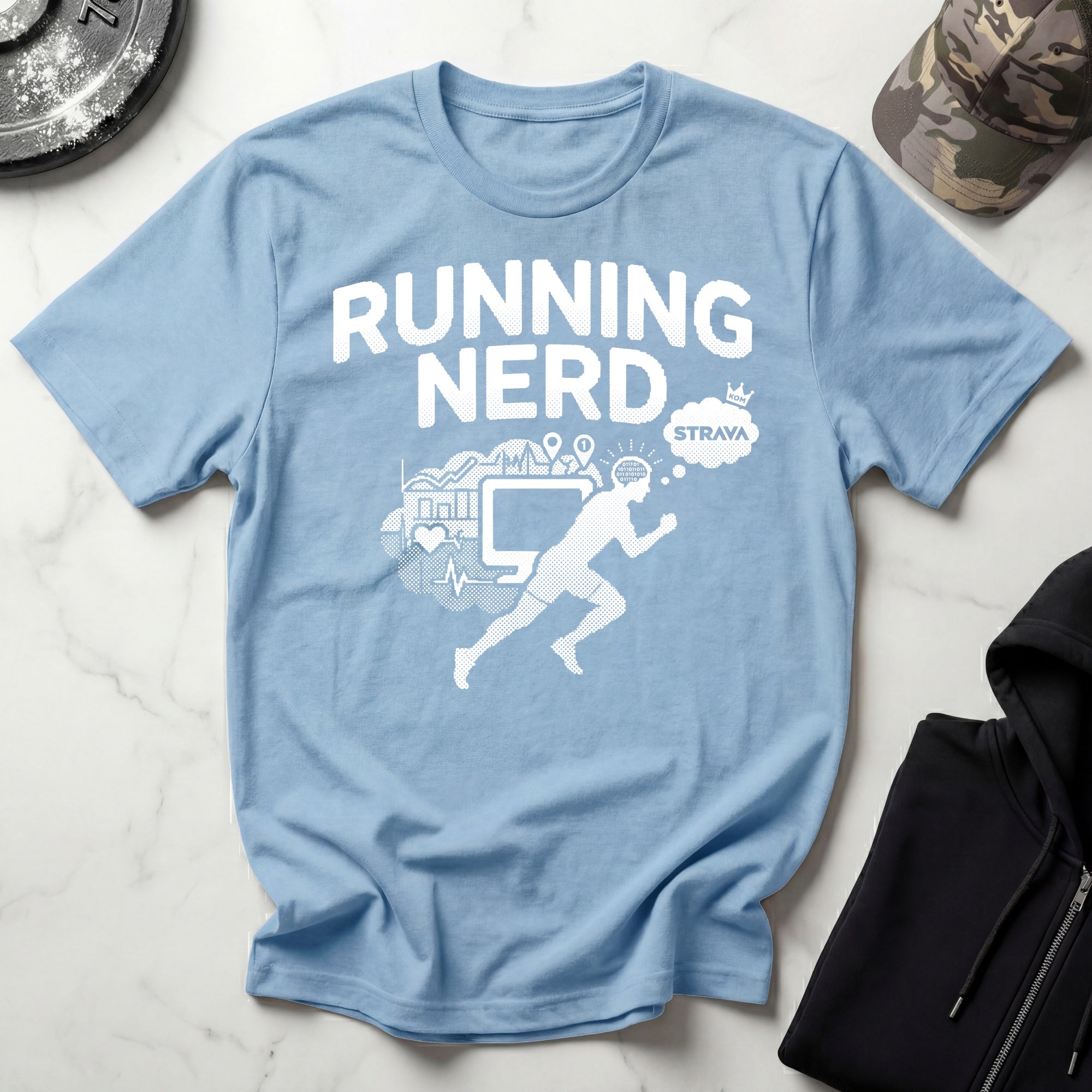 Runner Nerd Brain Vintage Gym T-Shirt