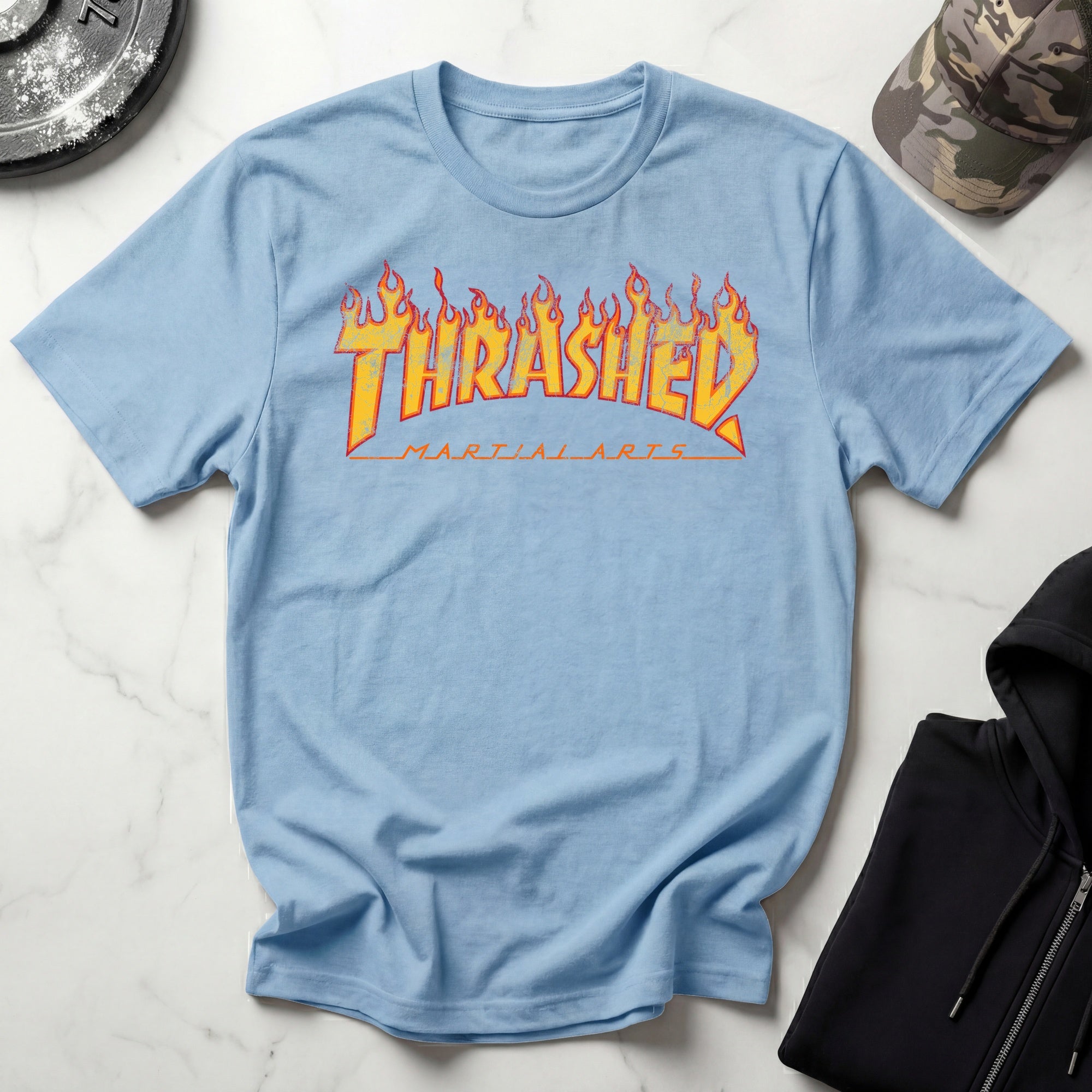 THRASHED Martial Arts Vintage Gym T-Shirt