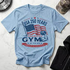 USA 250 America Gym Graphic Retro Gym T-Shirt