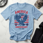 USA 250 Anniversary Gym Graphic Retro Gym T-Shirt