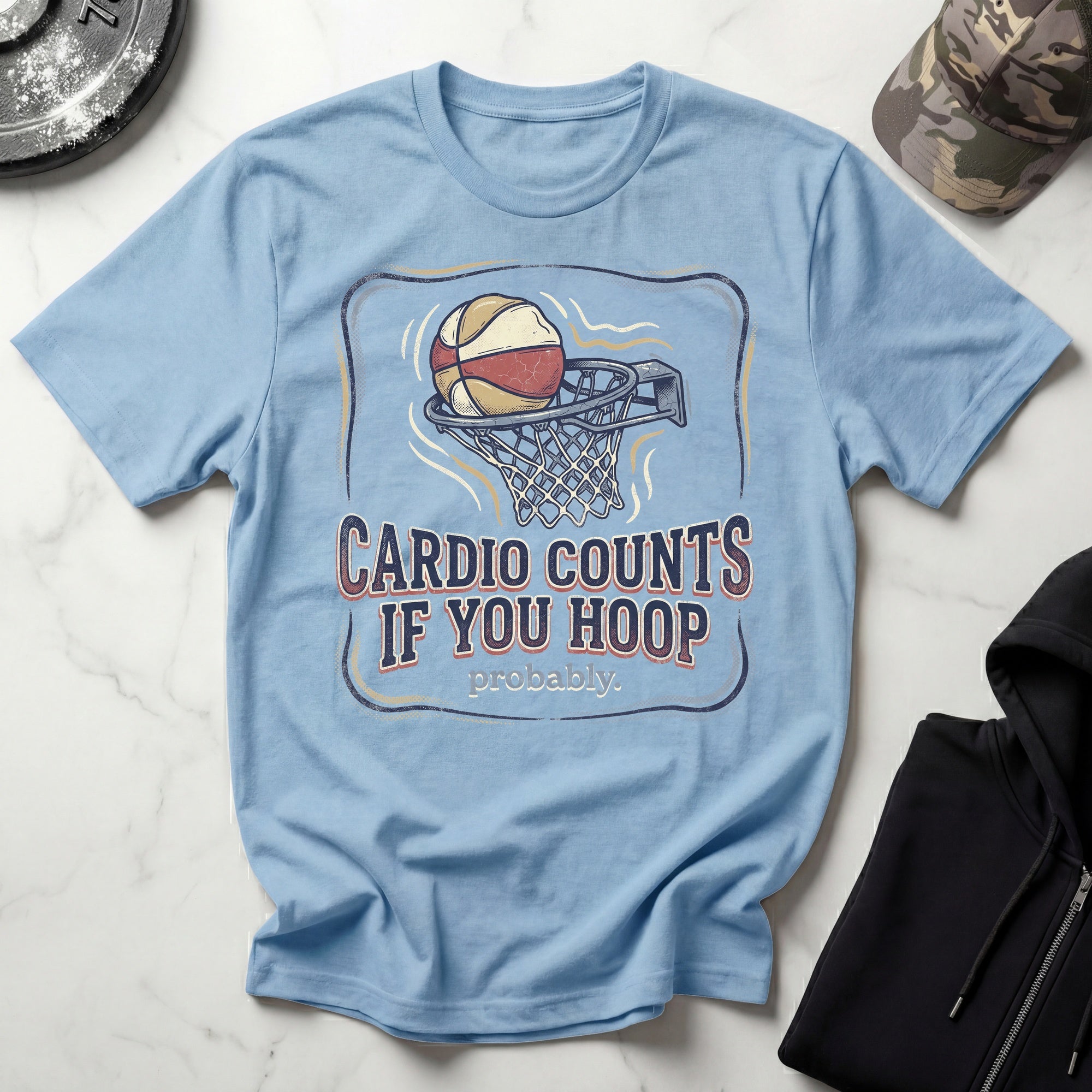 Cardio Basketball Hoop Vintage Gym T-Shirt