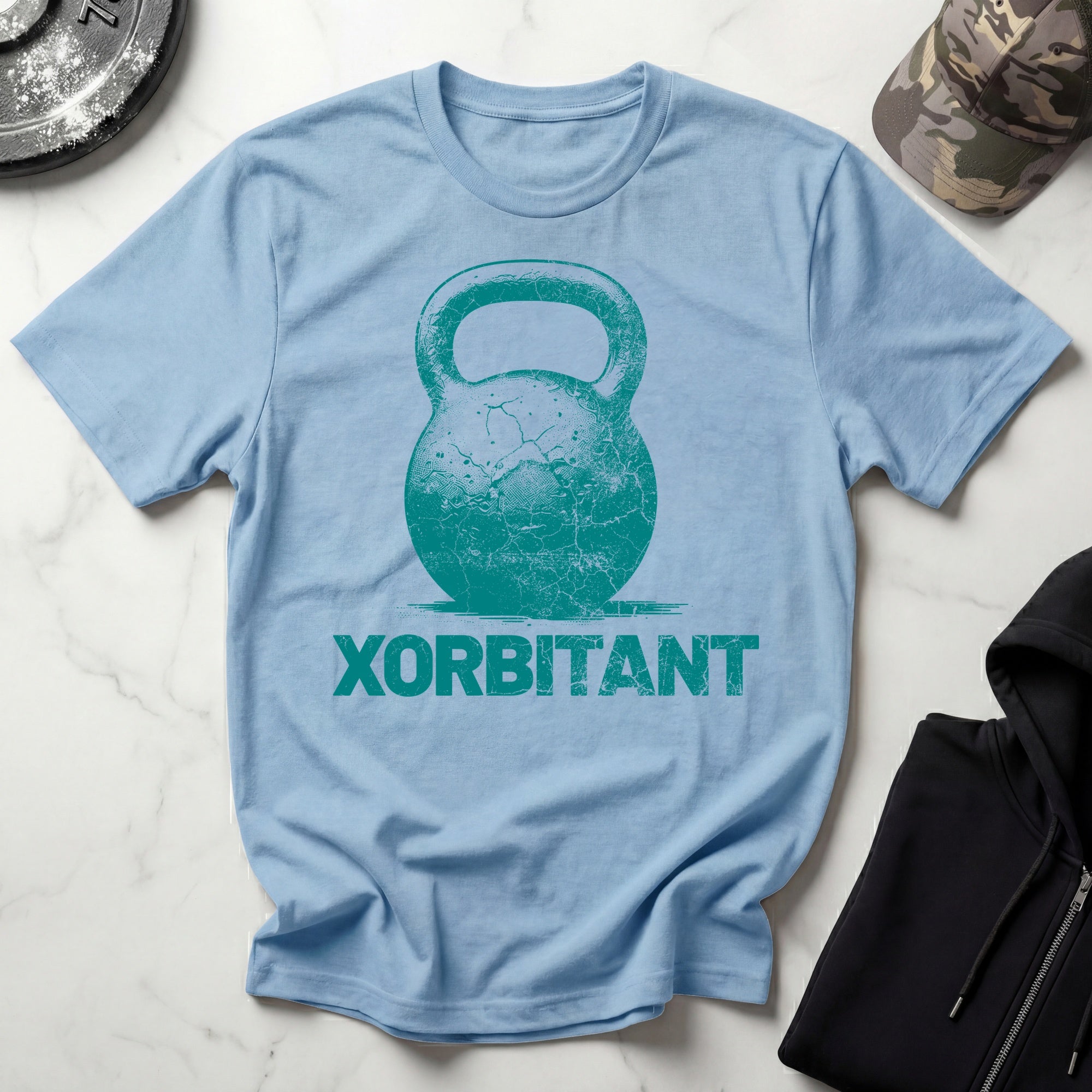 X Orbitant Kettlebell Retro Gym T-Shirtt