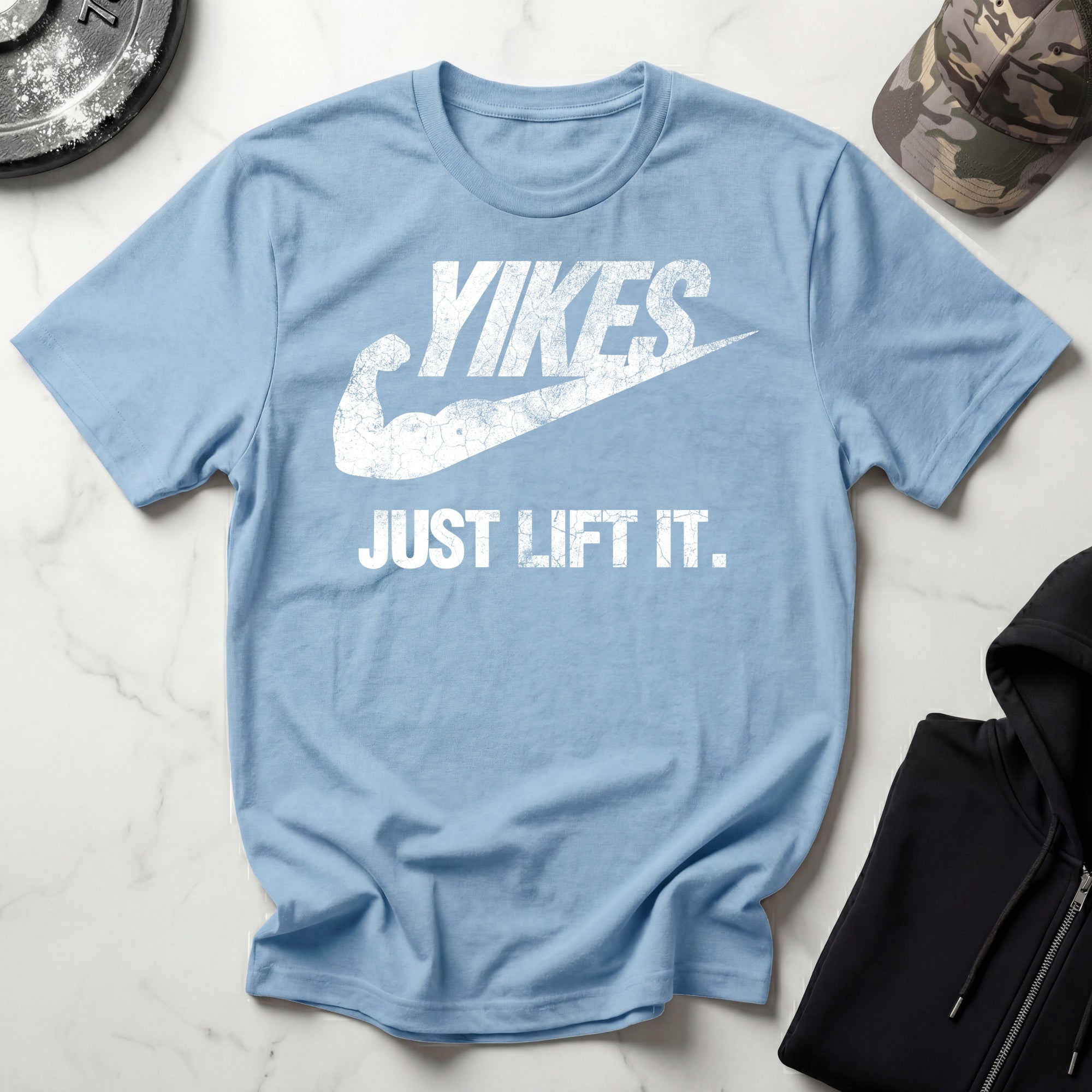 Yikes Just Lift It Vintage Gym T-Shirt