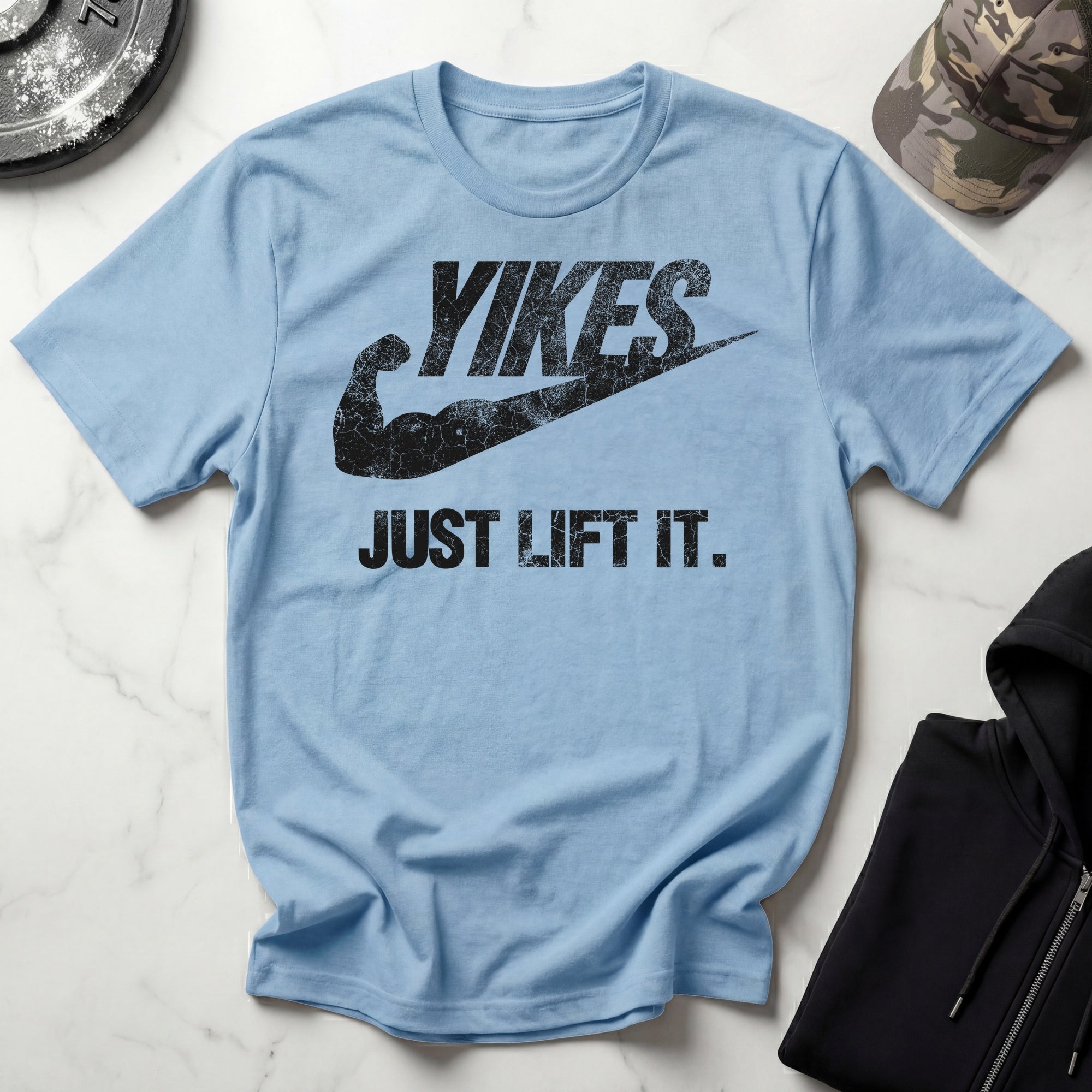 Yikes Just Lift It Vintage Gym Tee-Shirt