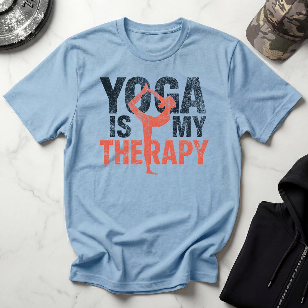 Yoga Is My Therapy Grunge Gym T-Shirt