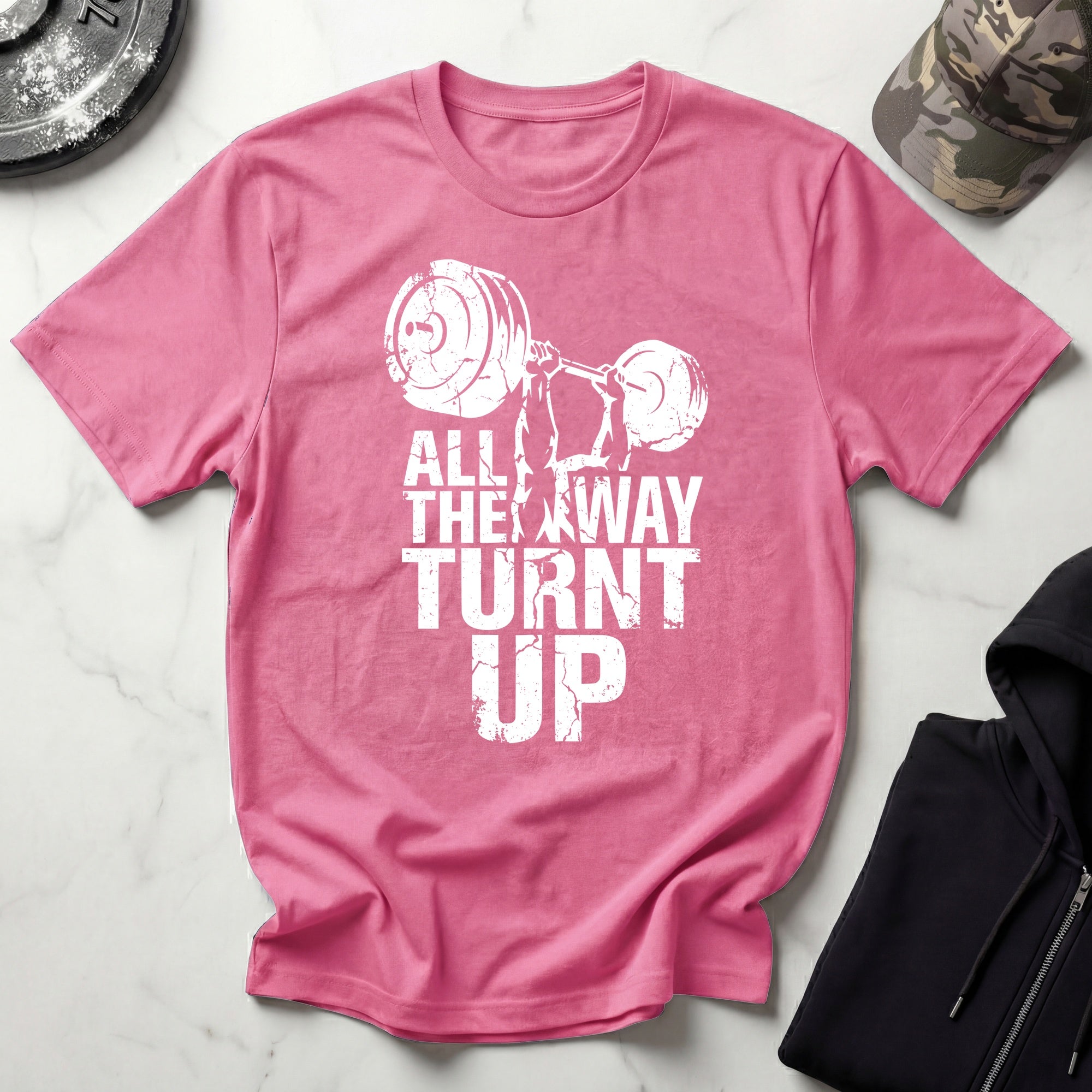 All Way Turnt Up Retro Gym T-Shirt