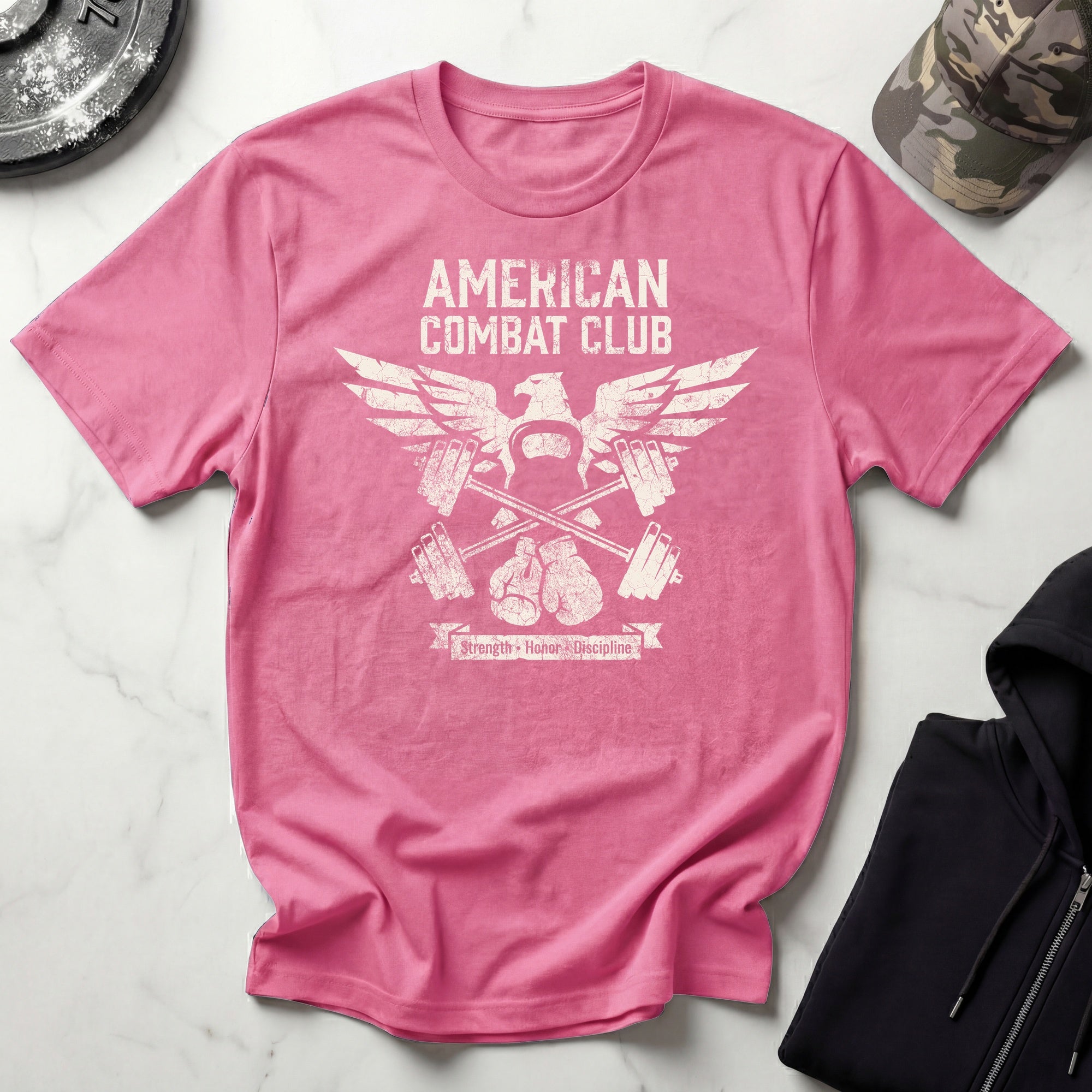 American Combat Club Gym Vintage Gym T-Shirt
