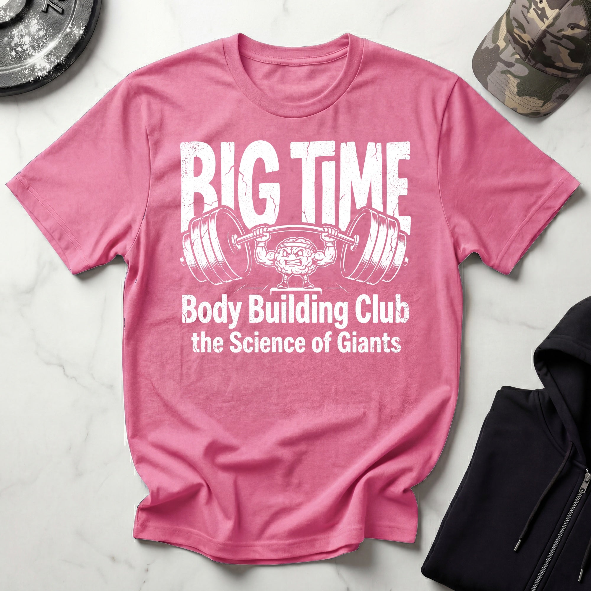 Big Time Bodybuilding Club Retro Gym T-Shirt