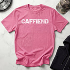 Caffiend Typographic Retro Gym T-Shirt