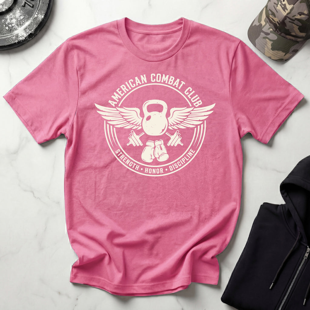 American Combat Club Gym Vintage Retro Gym T-Shirt