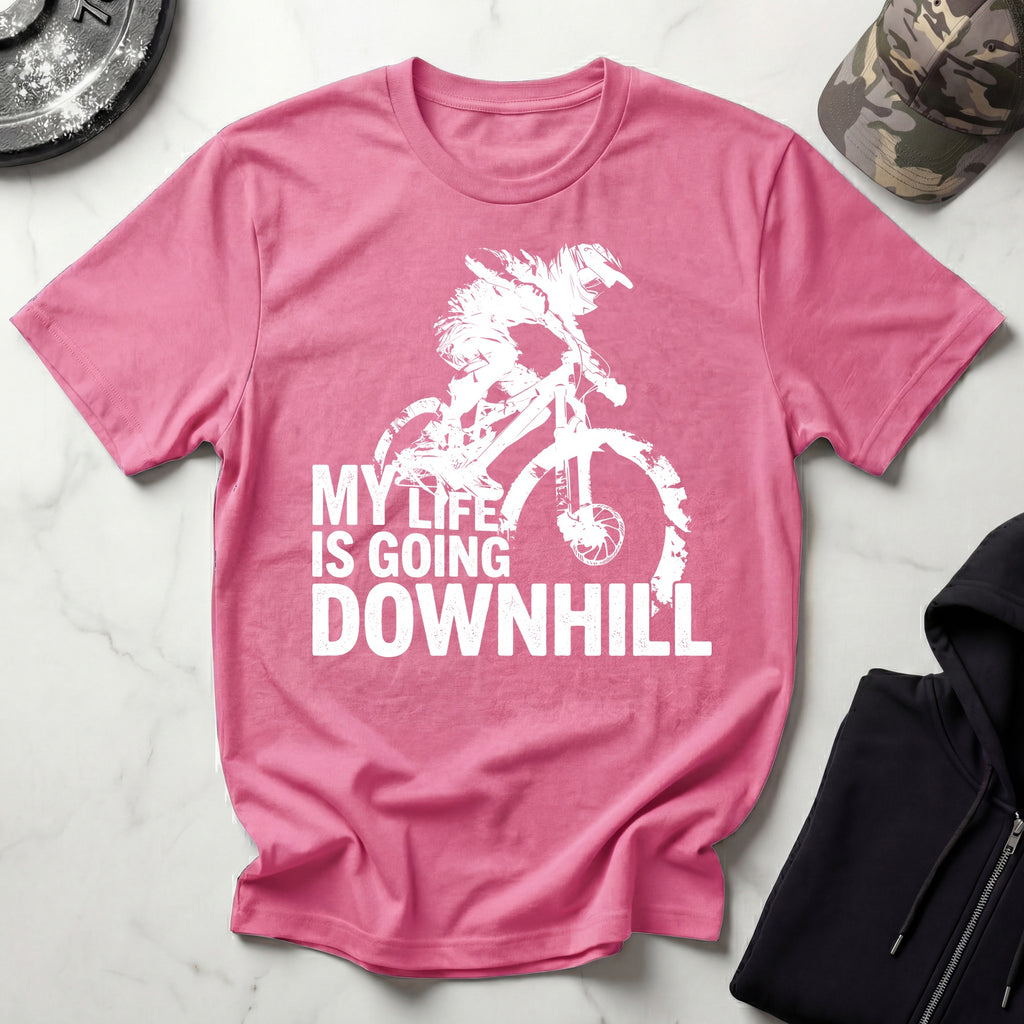 My Life Is Going Downhill MTB Gym T-Shirt