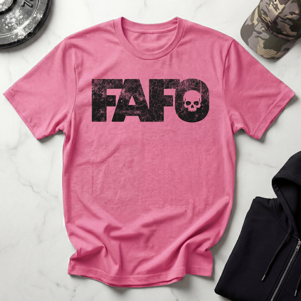 FAFO Skull Vintage Graphic Gym T-Shirt