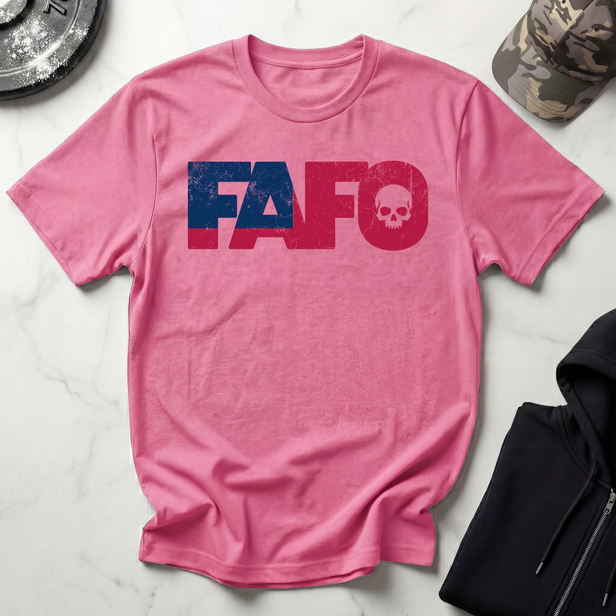 FAFO Skull Vintage Grunge Gym T-Shirt