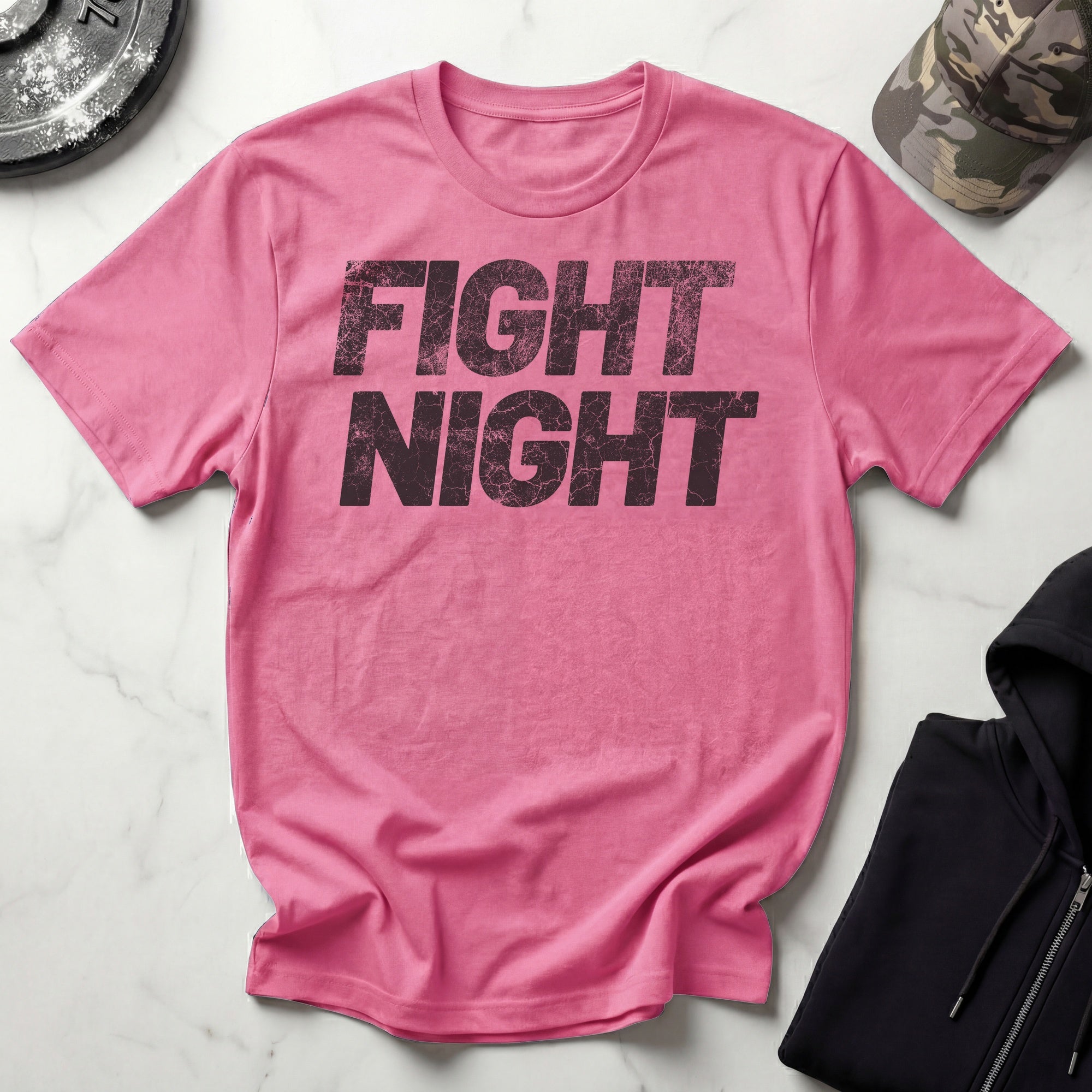 Fight Night MMA Grunge Vintage Gym T-Shirt