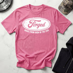 Forged In The USA Logo Vintage Graphic Gym T-Shirt