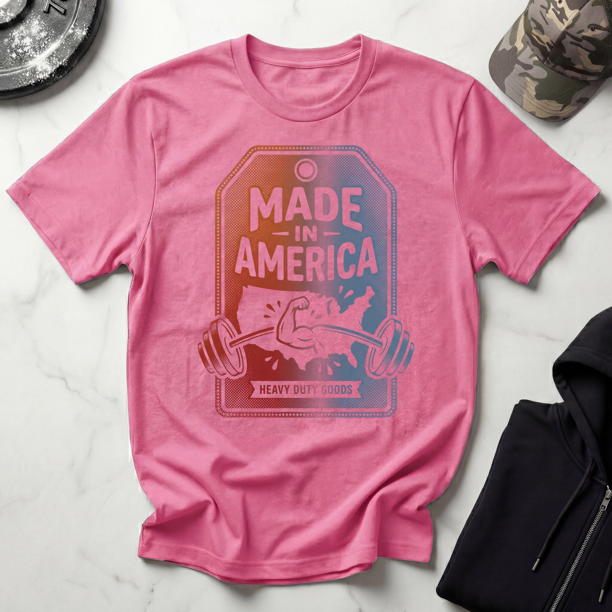 Made in USA Heavy Duty Goods Gym T-Shirt