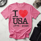 I Heart USA Anniversary Vintage Gym T-Shirt