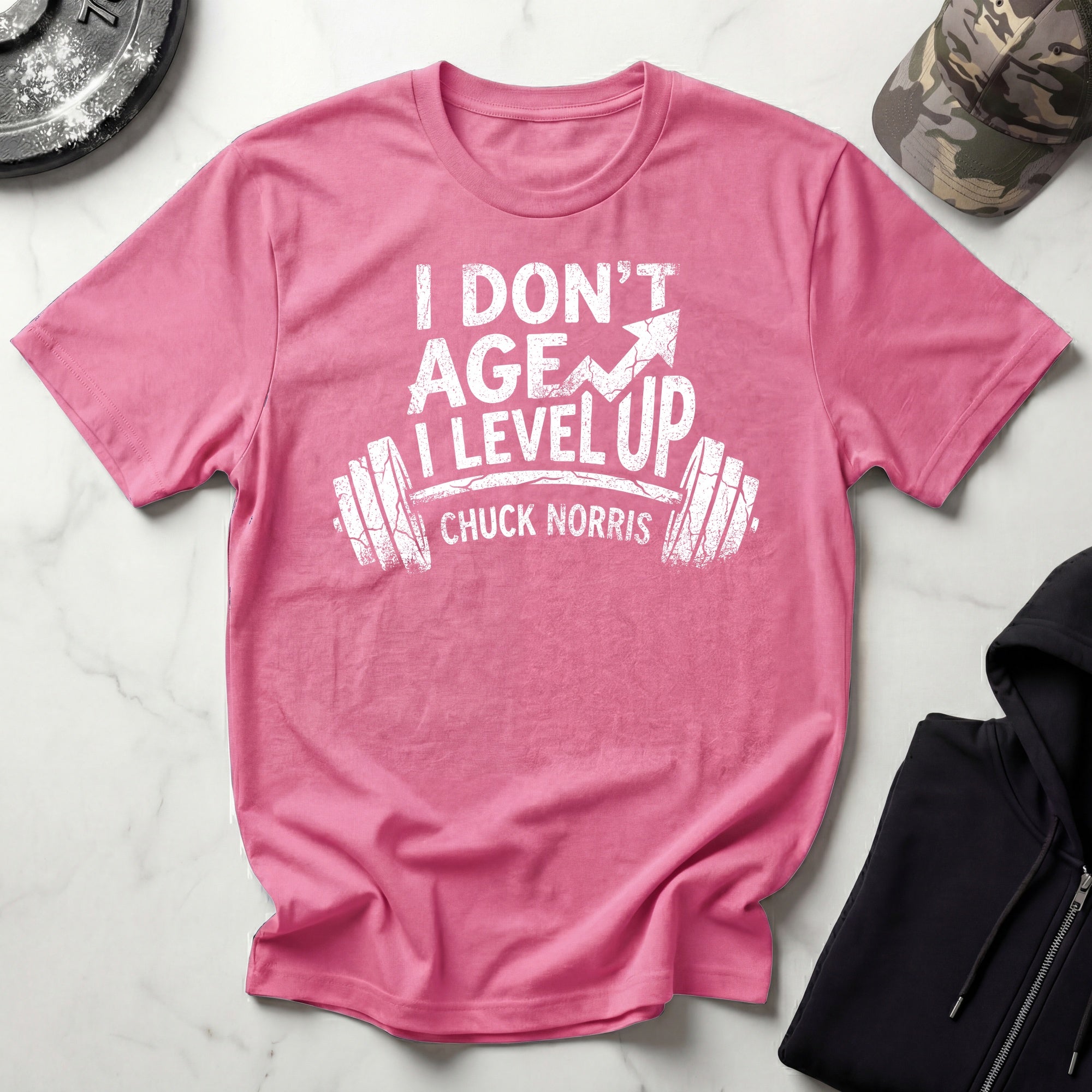I Dont Age I Level Up Retro Graphic Gym T-Shirt