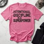 Intentional Discipline Is A Superpower Retro Gym T-Shirt