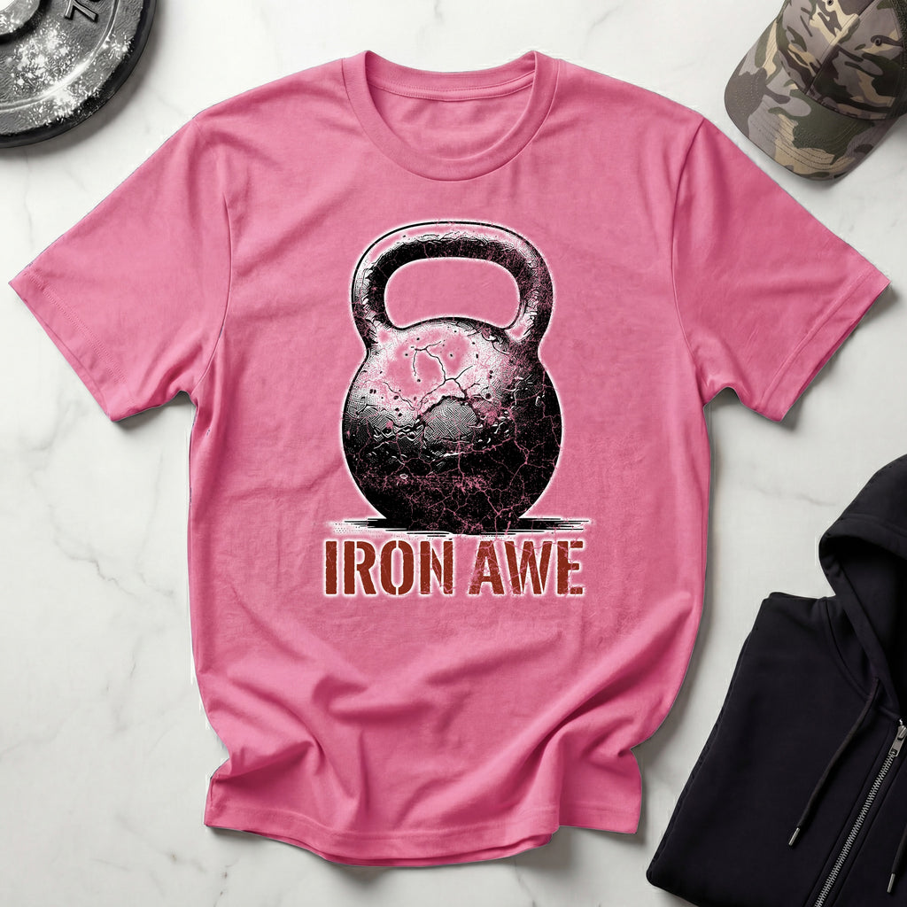 Iron Awe Kettlebell Graphic Gym T-Shirt