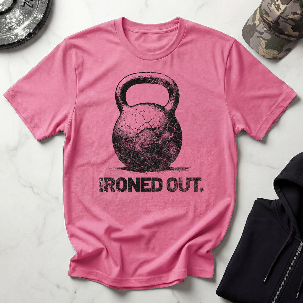 Ironed Out Kettlebell Retro Gym T-Shirt