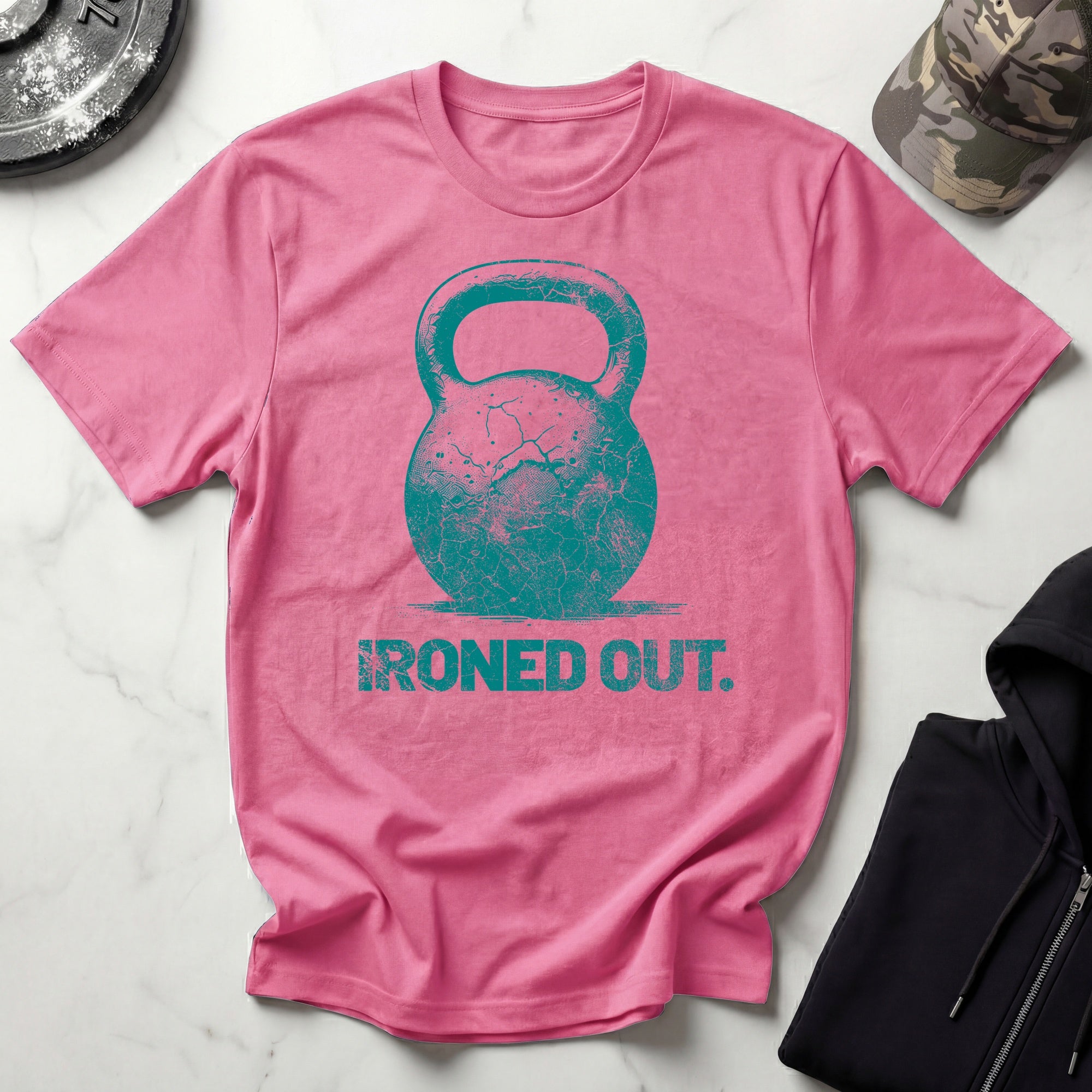 Ironed Out Kettlebell Vintage Gym T-Shirt