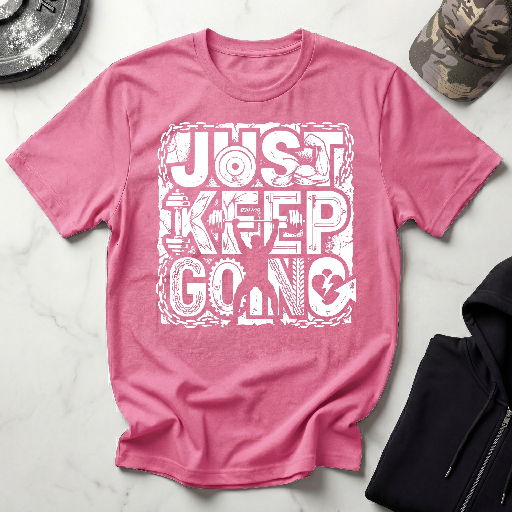 Just Keep Going Weightlifter T-Shirt