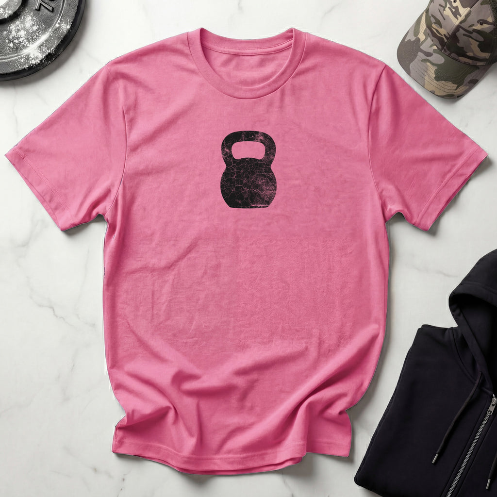 Kettlebell Grunge Retro Gym T-Shirt