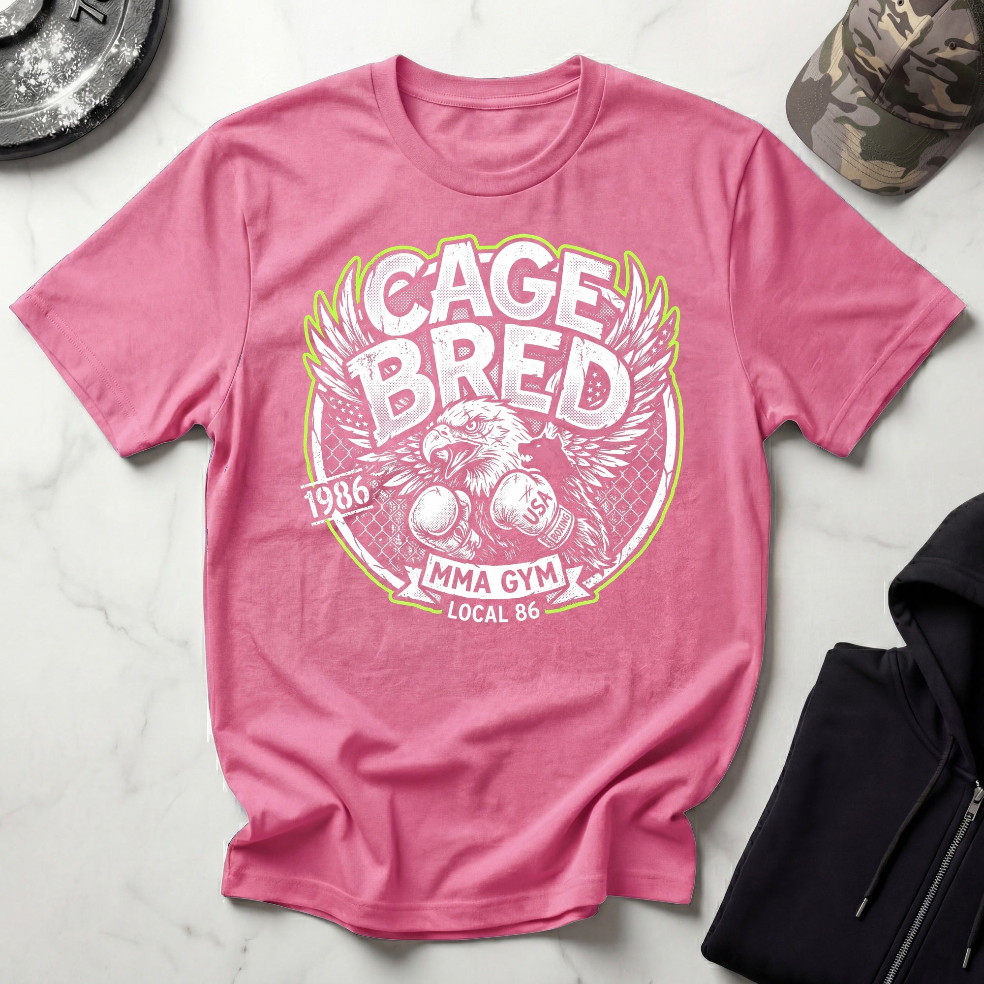 Cage Bred MMA American Eagle Gym T-Shirt