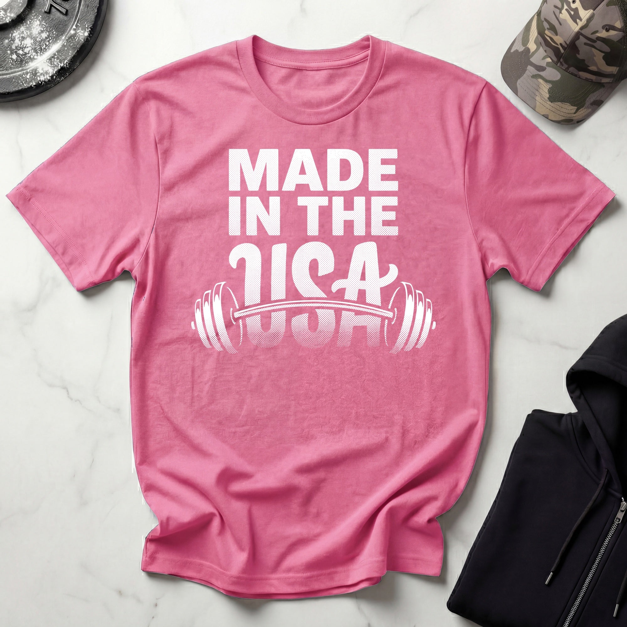 USA Weights Training Retro Gym T-Shirt