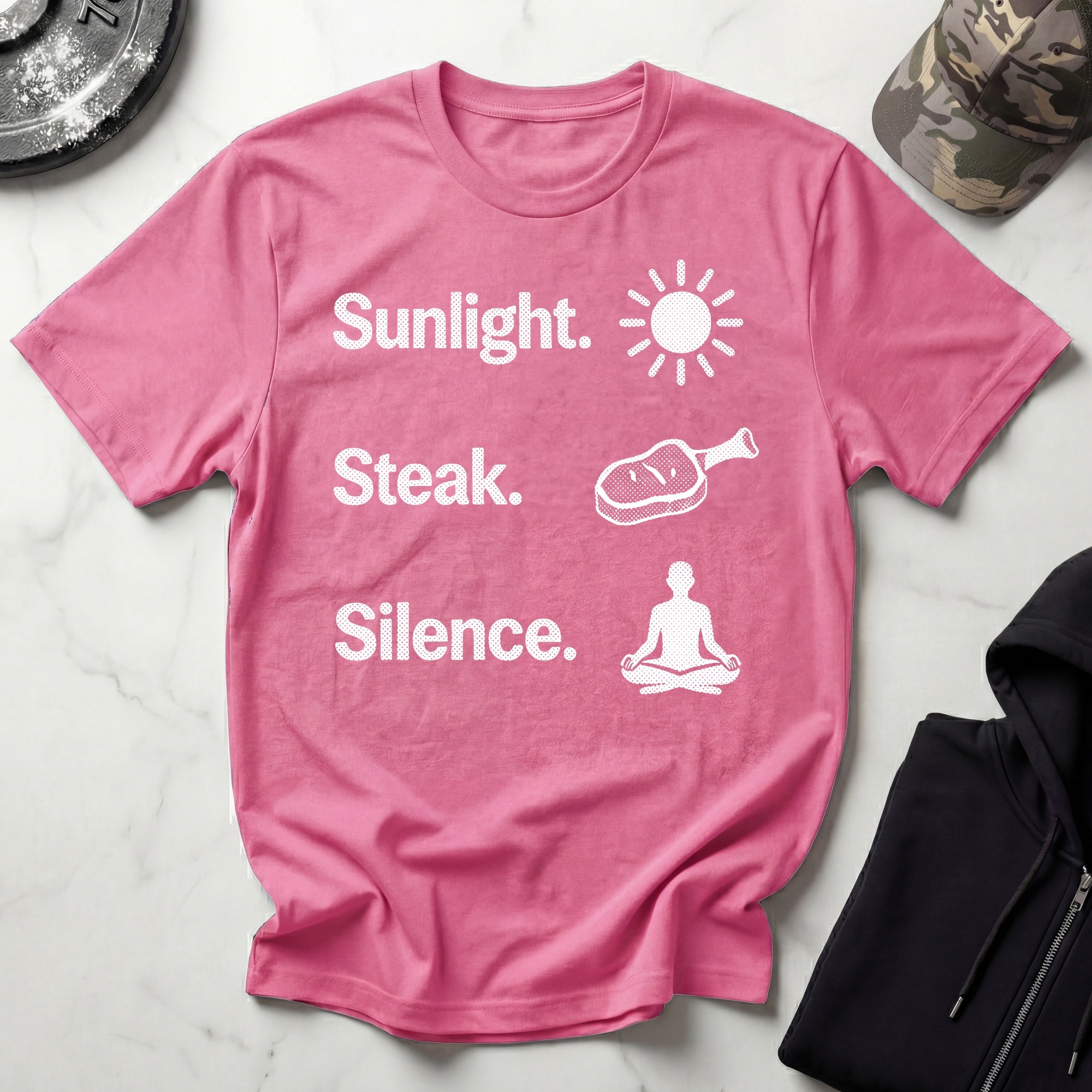 Sunlight Steak Silence Neuro Health Gym T-Shirt